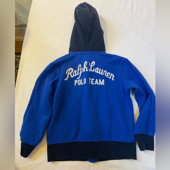 Polo Ralph Lauren Polo Team Full Zip Cotton Jersey Hoodie Toddler Boy Size 4T - Picture 14 of 16